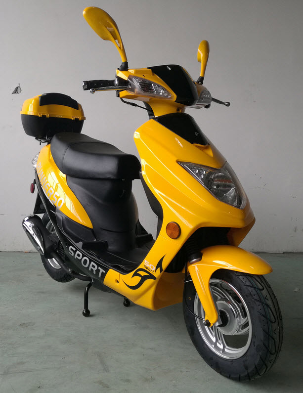 yellow scooter